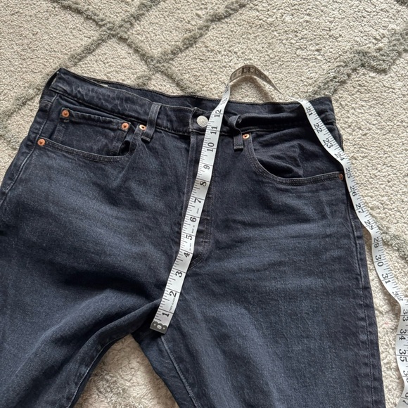 Levi’s jeans premium 501 washed black high rise button fly slim taper 31 - Picture 8 of 12